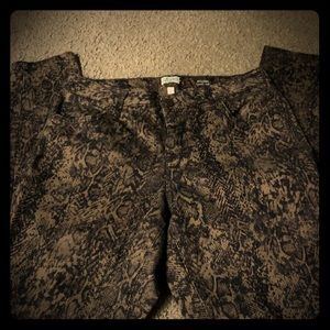 Animal Print Jeggings Size 10