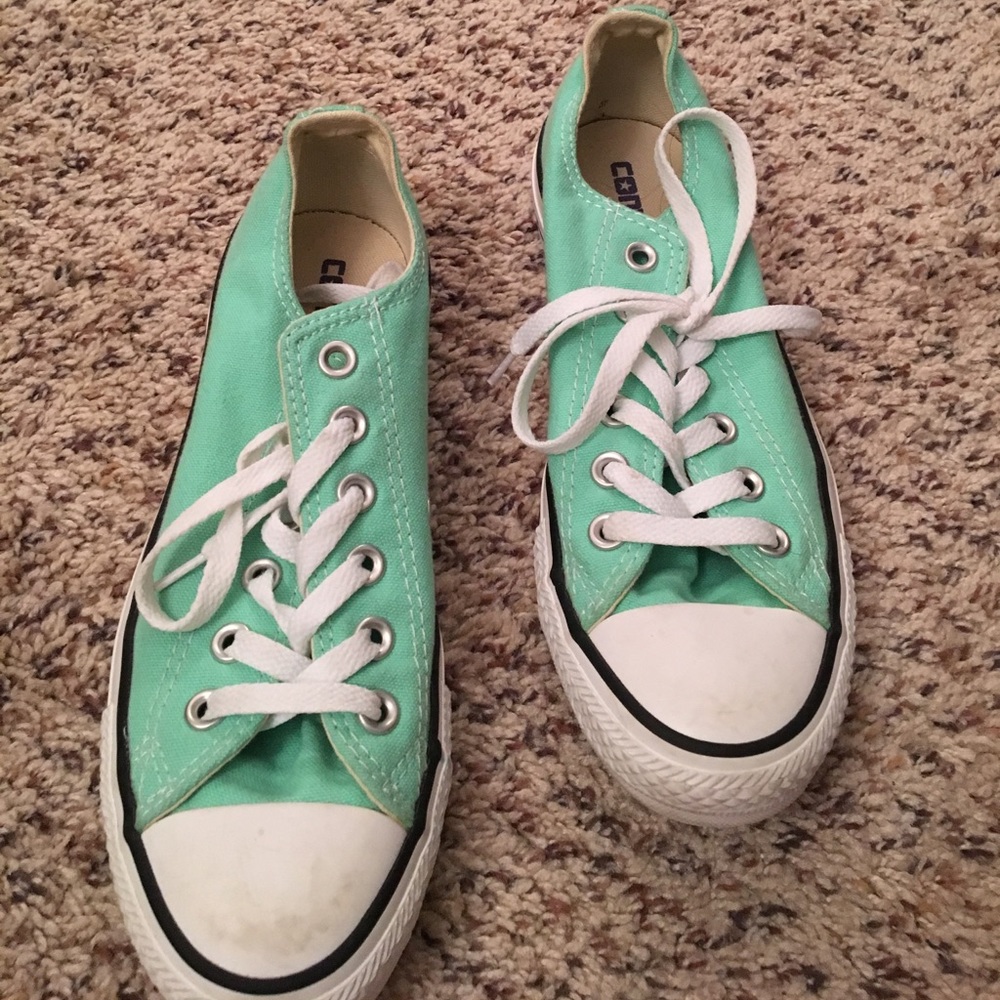 Mint Green Converse - image 3