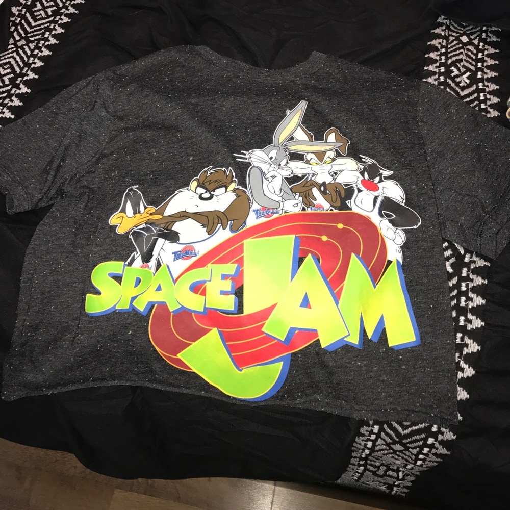 Space jam crop top