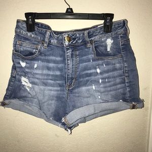 American eagle high rise shortie shorts