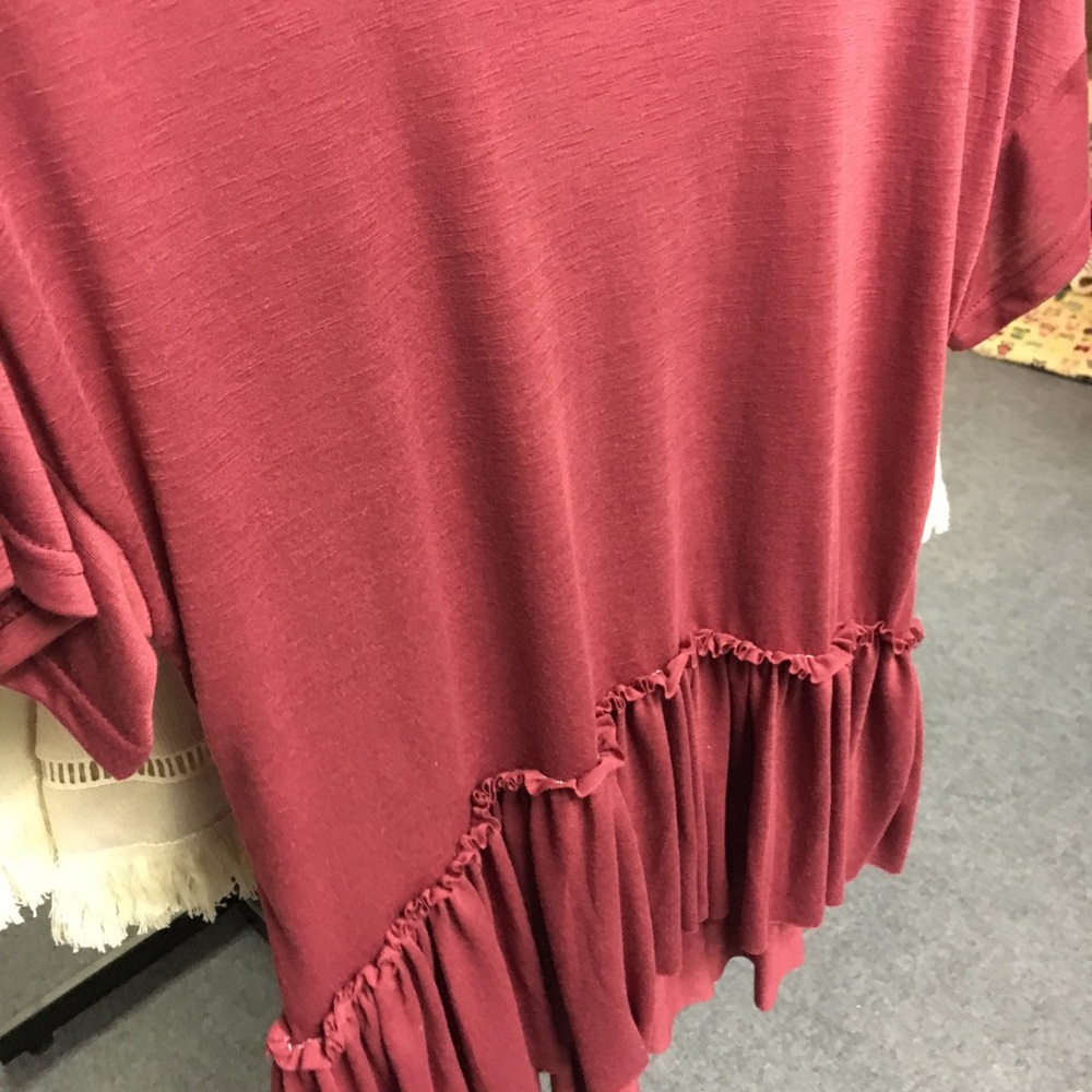 Cotton fringe Ruffle Hem - Picture 2 of 2