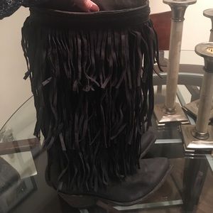 Liberty Black Fringe boots