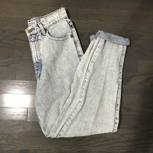 High waisted vintage skinny denim