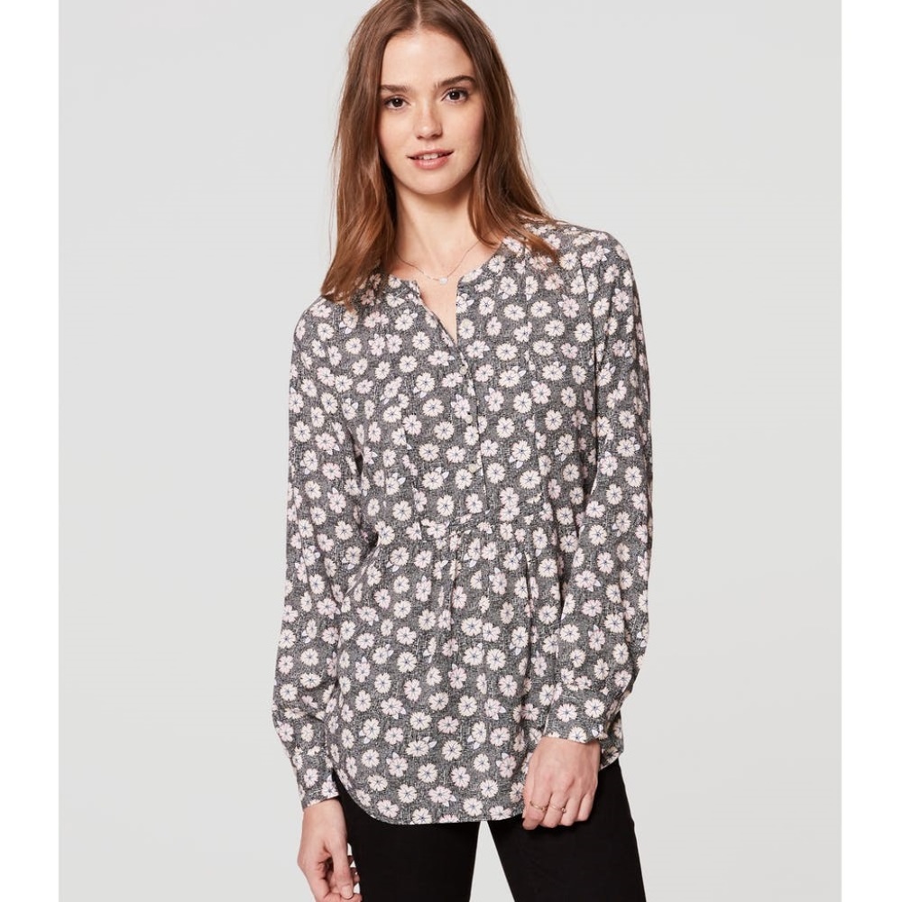 Sketched Bloom Bib Shirt