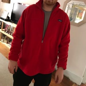 Patagonia red half zip