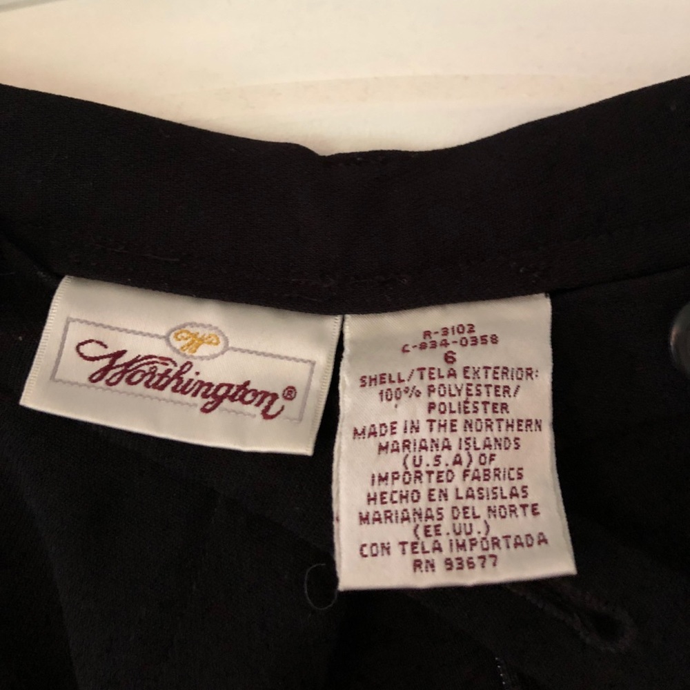 Worthington size 6 pleated dress pants - Picture 3 of 3