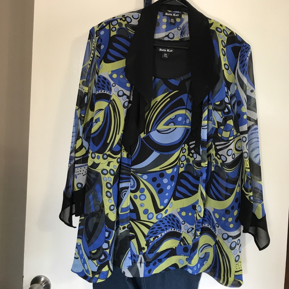 Beautiful Chiffon plus seize two pieces long sleev