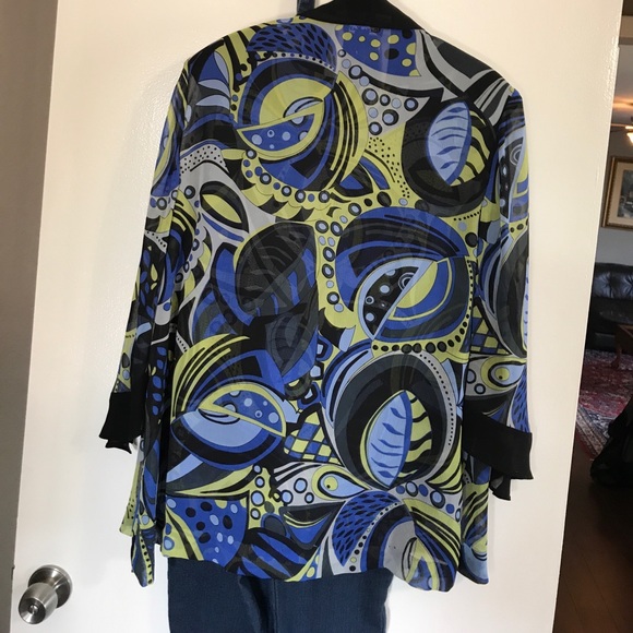 Beautiful Chiffon plus seize two pieces long sleev - Picture 2 of 8