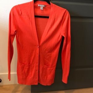 New BR orange cardigan - XS