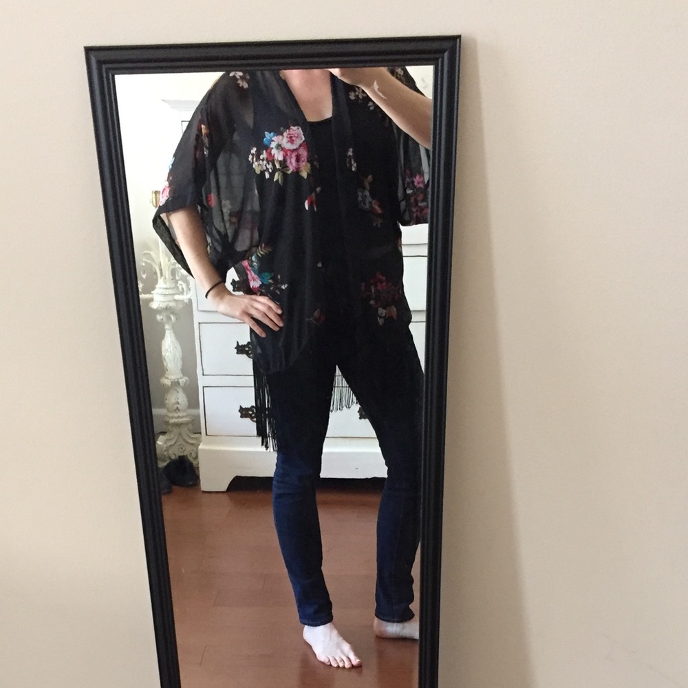 Fringe Flower Kimono