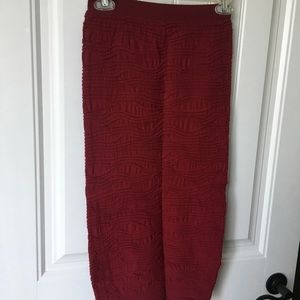 Red body con skirt size M/L