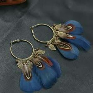 Feathered Vintage Earrings