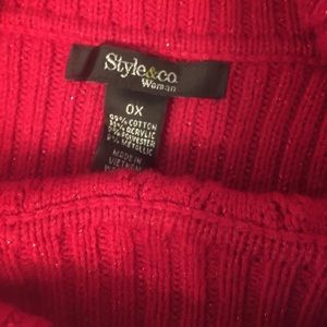 Style & Co Sweaters - Style & Co Woman Cowl Neckline Red Sweater Style & Co Sweaters - Style & Co Woman Cowl Neckline Red Sweater