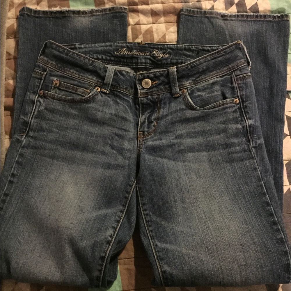 American Eagle Slim Boot distressed Jeans