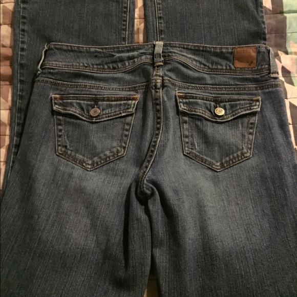 American Eagle Slim Boot distressed Jeans - Picture 3 of 4