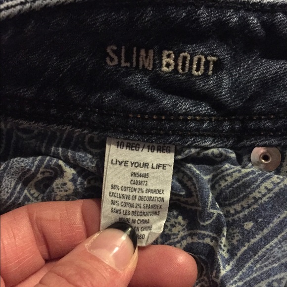 American Eagle Slim Boot distressed Jeans - Picture 4 of 4