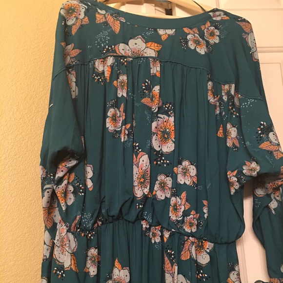 HOST PICK Free People Long Sleeve Floral Tunic LG - Picture 6 of 8