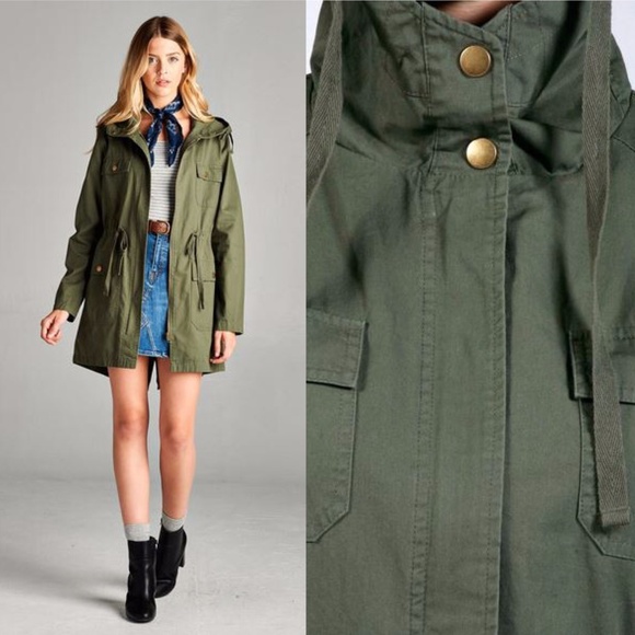 NWT 1X LAST ONE NWT Green Utility Jacket Plus Size - Picture 3 of 7