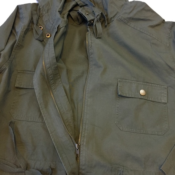 NWT 1X LAST ONE NWT Green Utility Jacket Plus Size - Picture 4 of 7