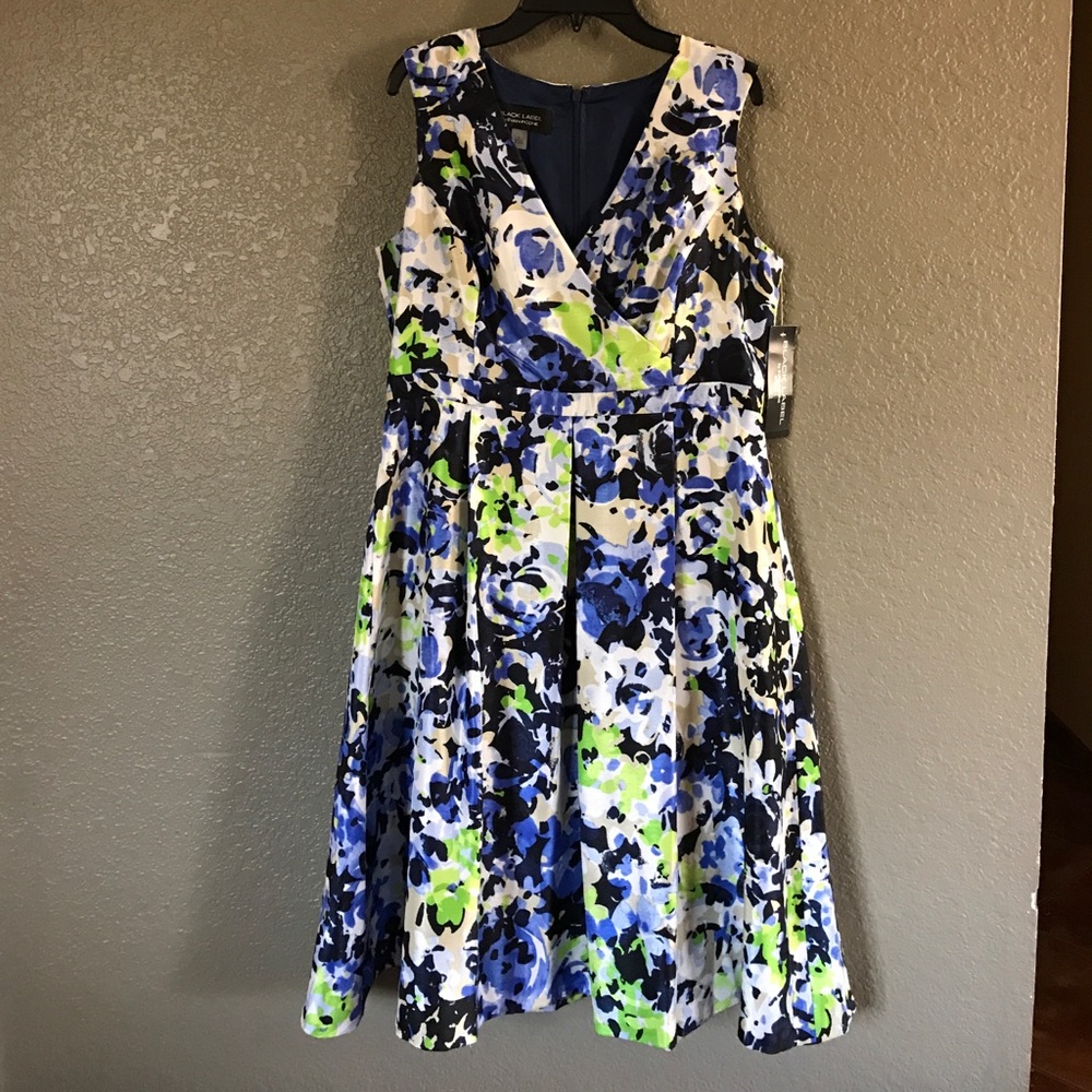 Blue floral dress