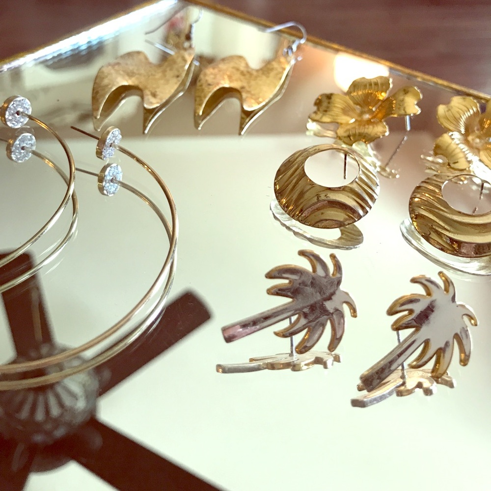 Gold Vintage Costume Jewelry Bundle