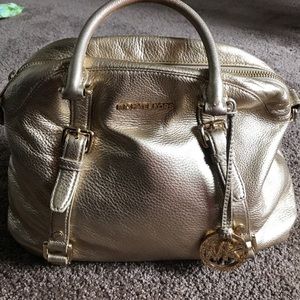 Micheal Kors Gold Metallic handbag