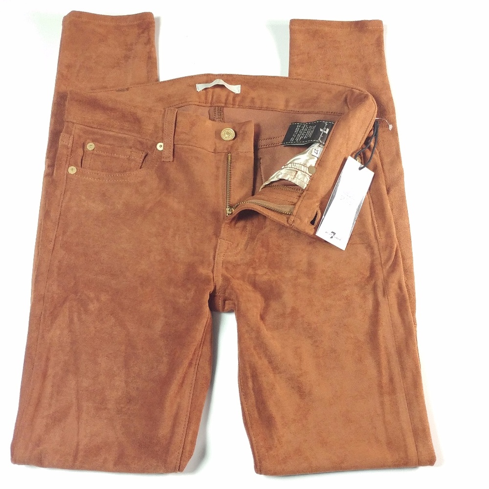 7 FOR ALL MANKIND  Sz 27 Jeans THE SUEDED SKINNY