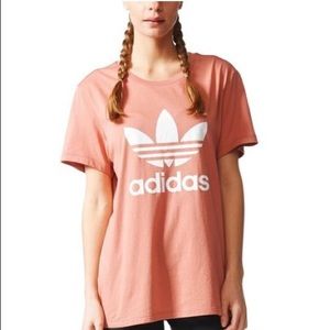 Pink Adidas Trefoil T-shirt