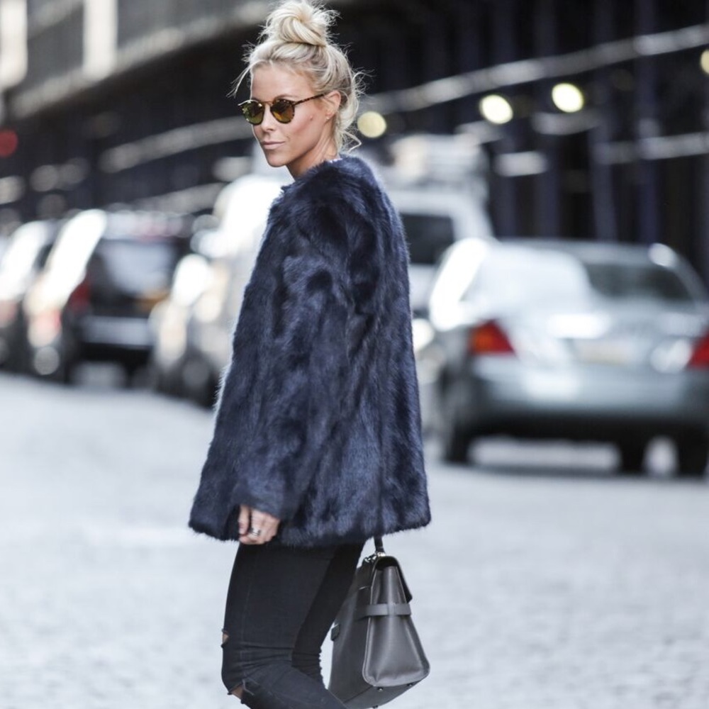 SALE!!! New Black Blue Ann Taylor Coat