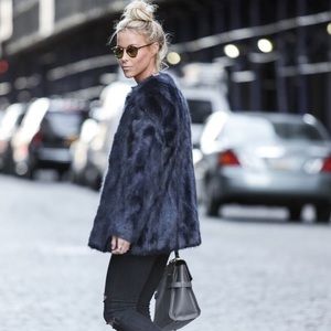 SALE!!! New Black Blue Ann Taylor Coat