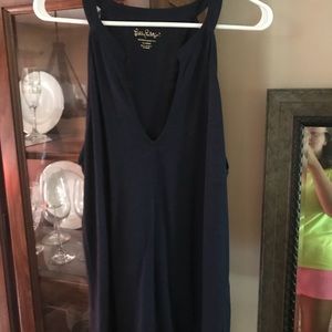 Lilly Pulitzer Navy Blue Arya Top XL