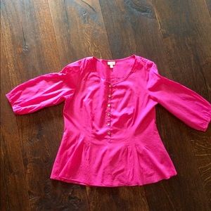 SOLD 🚫 J Jill hot pink top