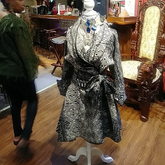 Ladies wrap coat dress by Wilbourn Sisters Designs