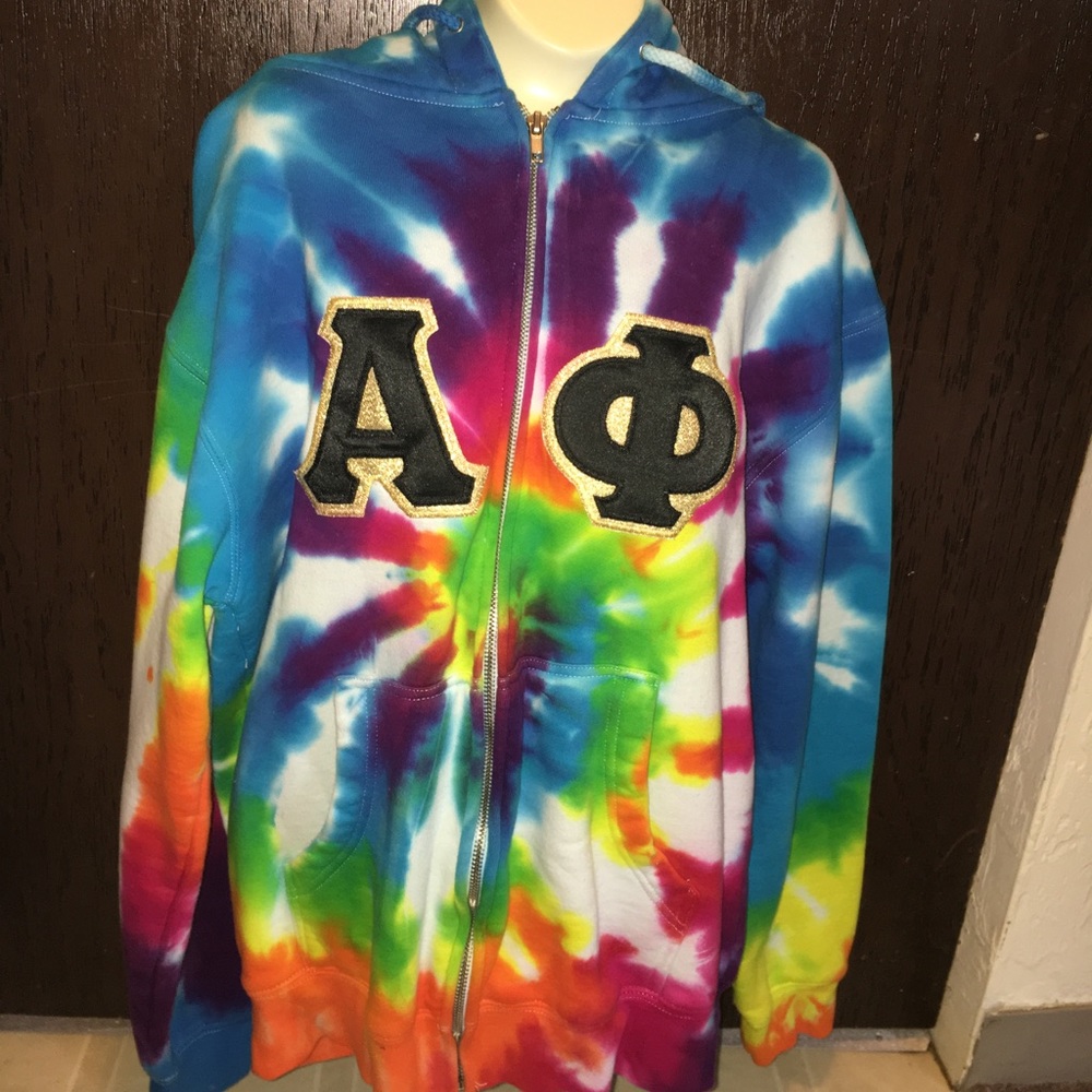 Alpha Phi stitched letters
