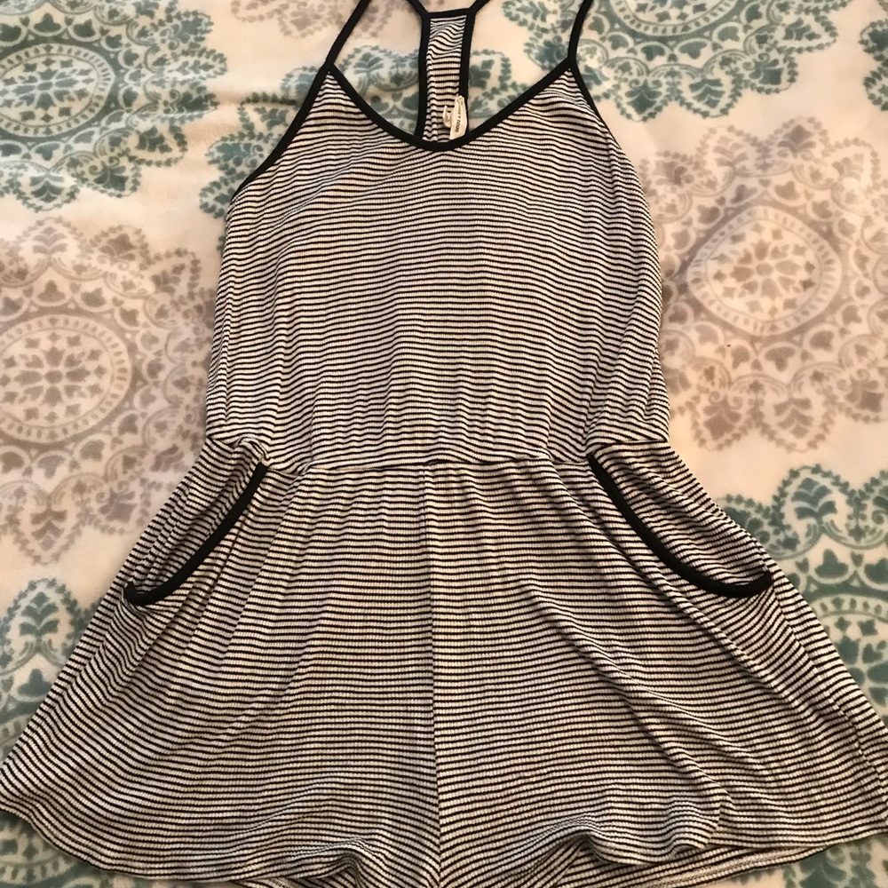 Striped romper