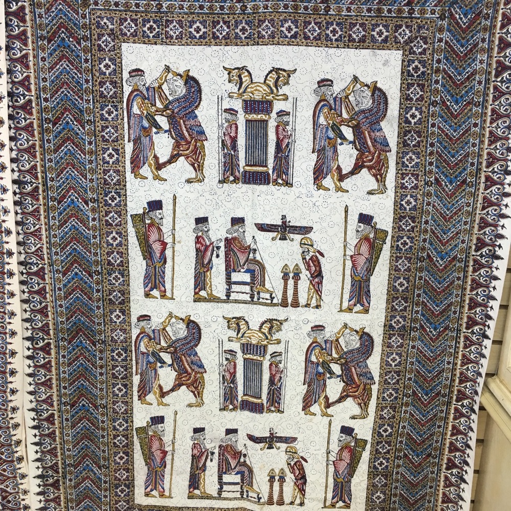 Persian handmade Esfahan handicraft ghalamkari