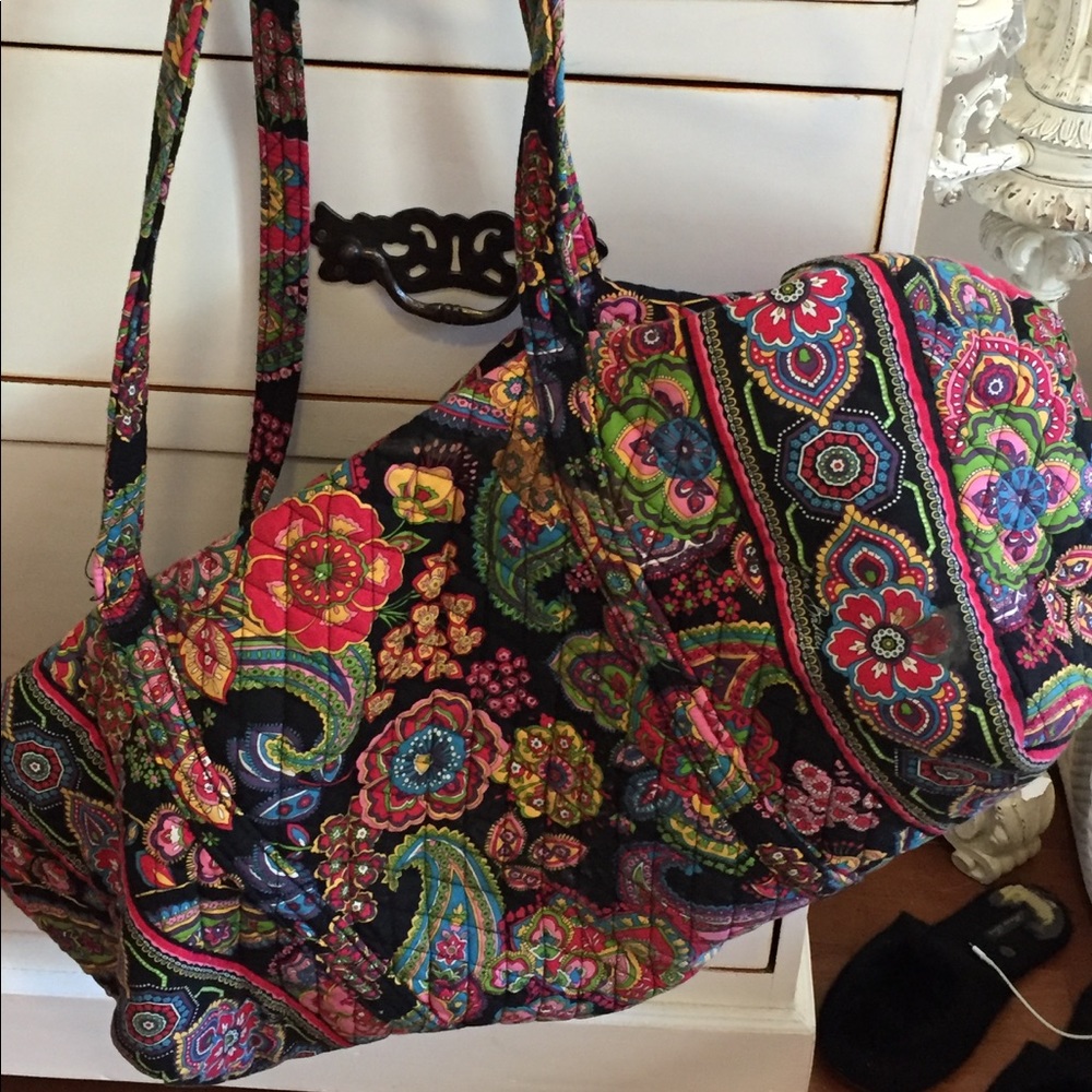 Vera Bradley Paisley Pink Soft Duffle