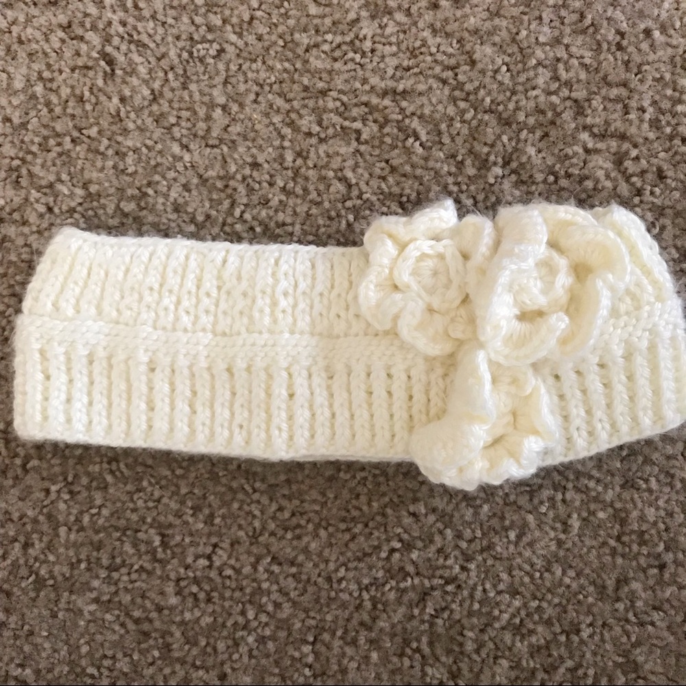 Knit Flower Headband