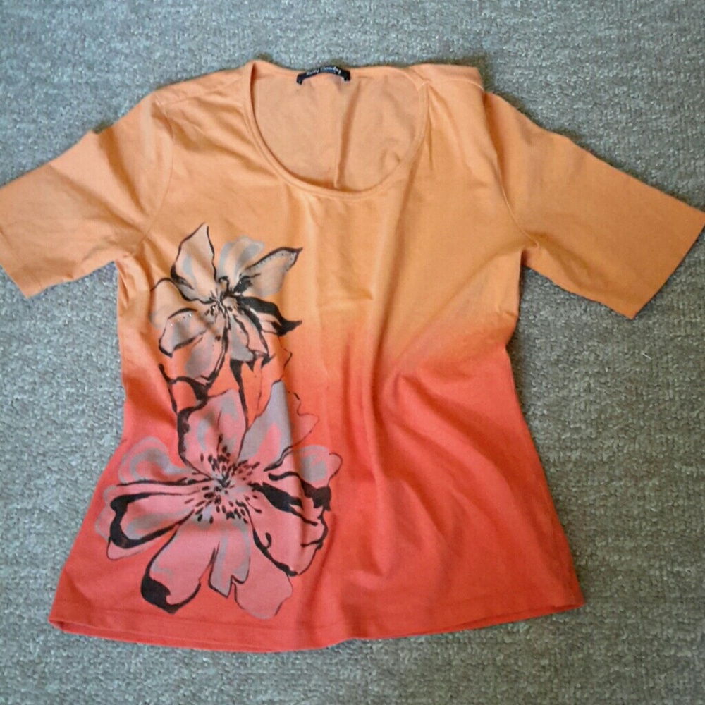 Betty Bafclay ombre top orange color, M