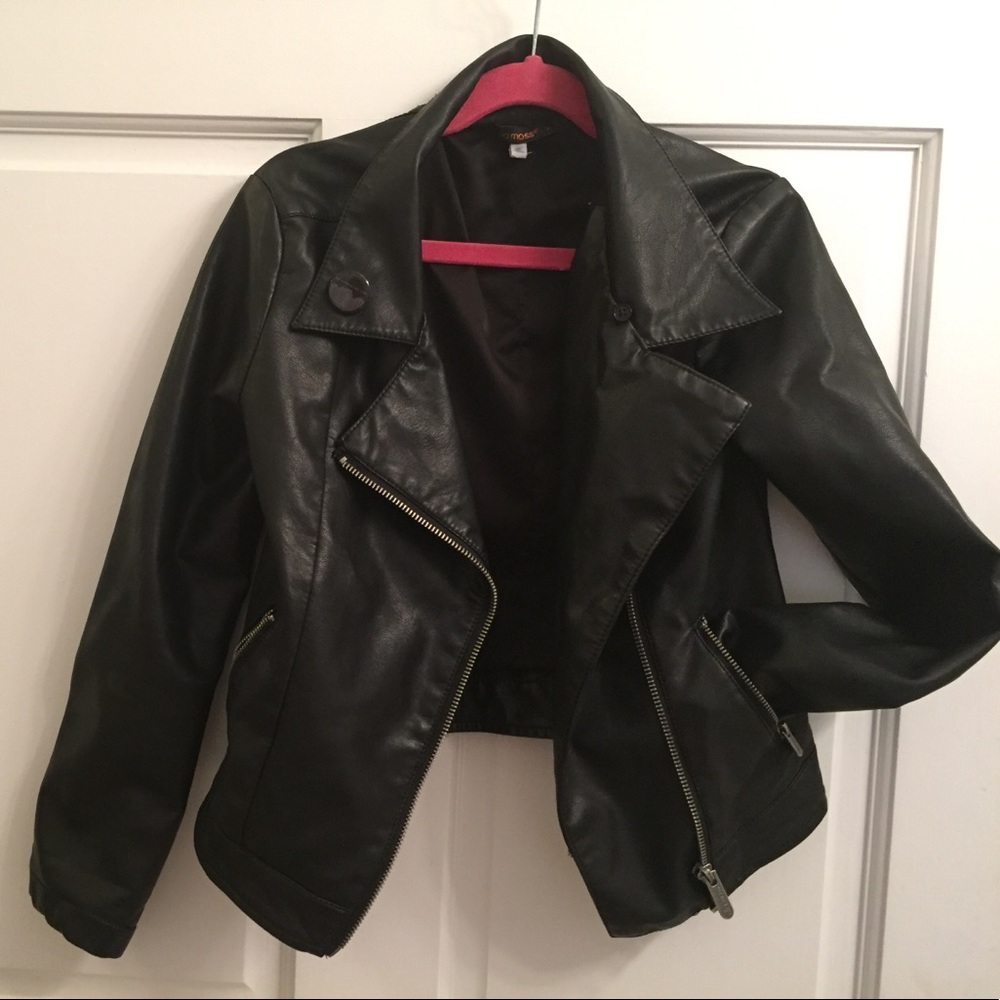 Ella Moss- Kids Faux Leather Jacket sz 10