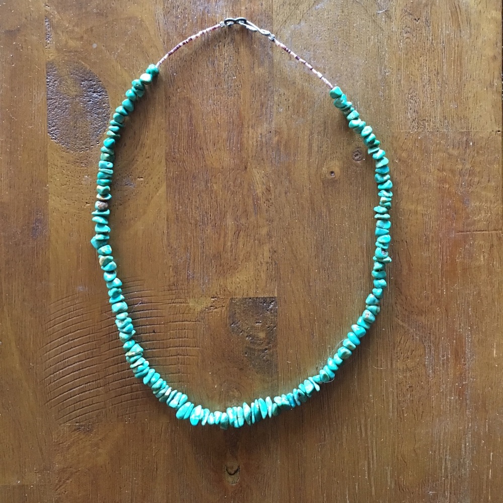 Turquoise stone necklace