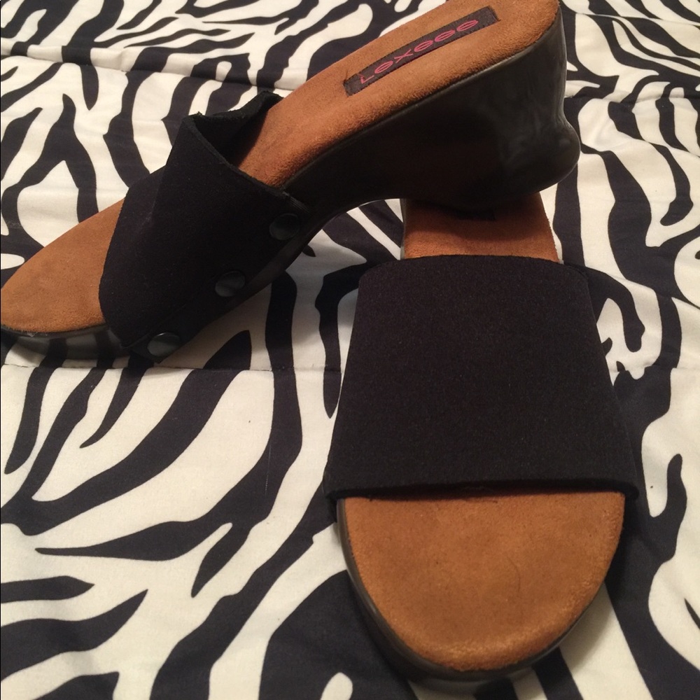Wedge slide dress shoe (Lexees) NWOT