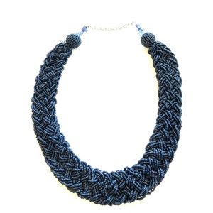 Beaded Statement Necklace EUC!!