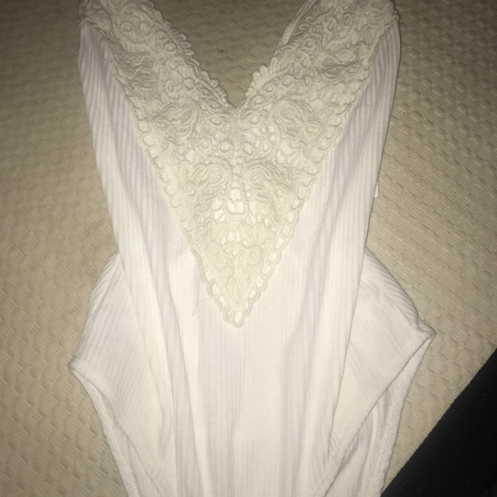 One piece lace leotard