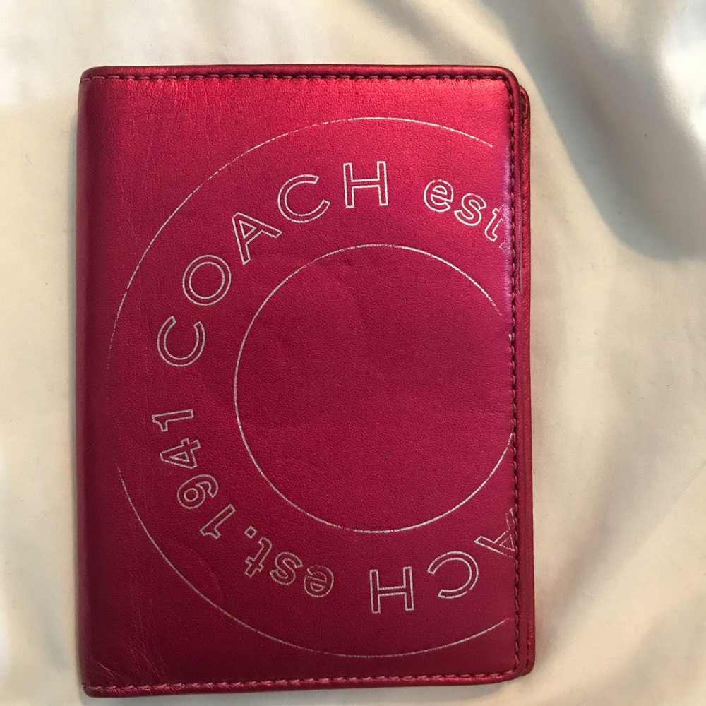 Coach passport holder