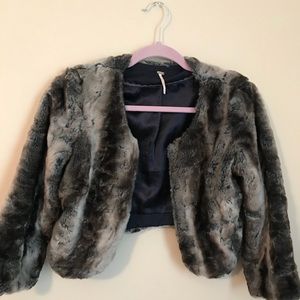 !PRICE DROP! Free People Cropped Faux Fur Coat