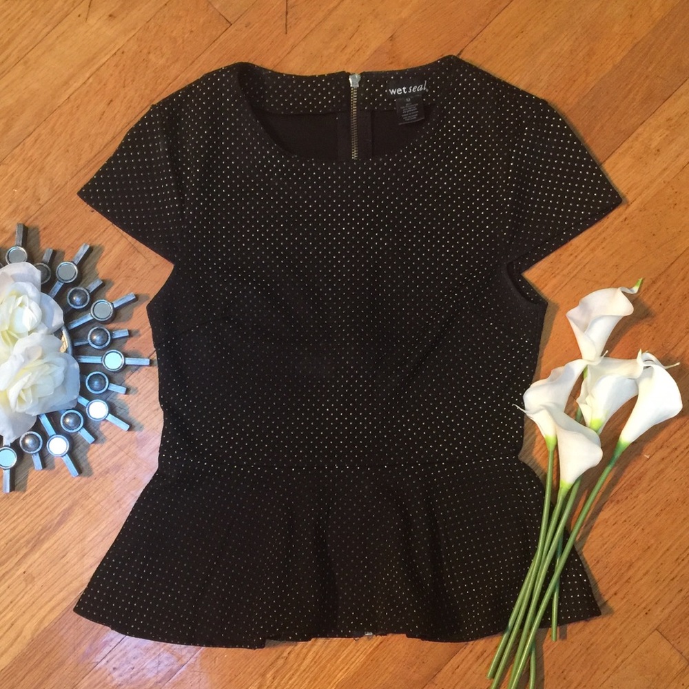 Black top with small silver studs