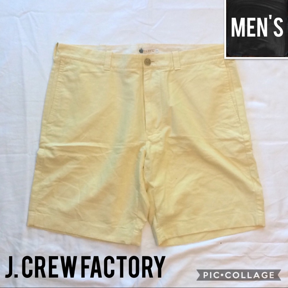 MOVING SALE J Crew 9" short, sunwashed yellow