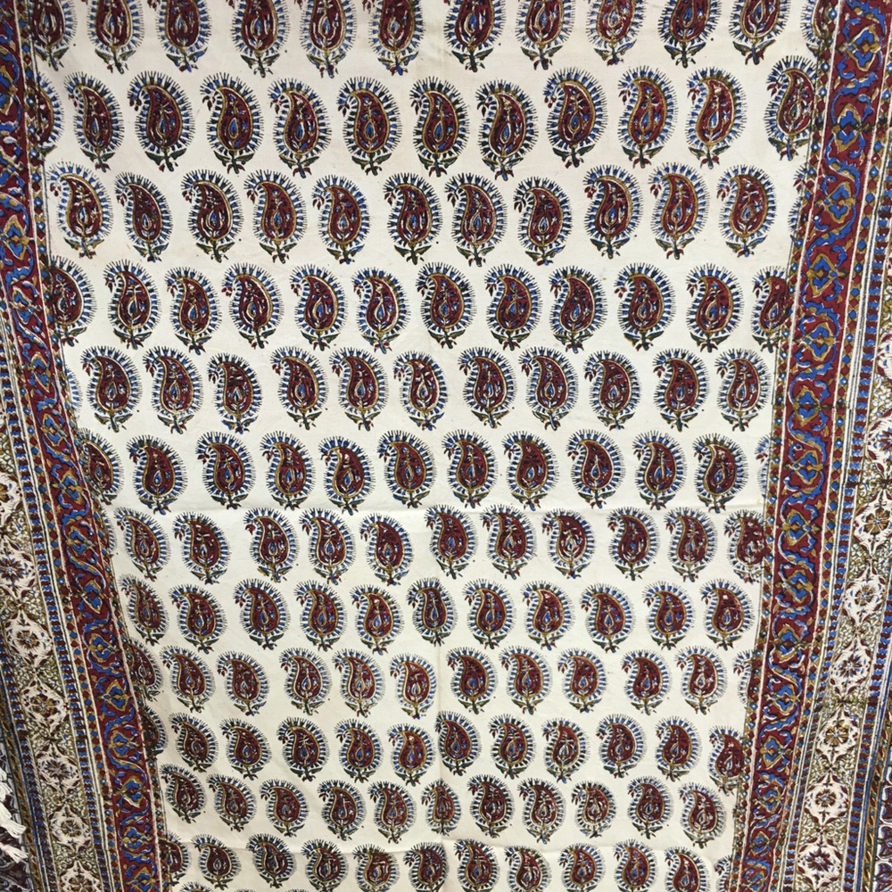 Persian handicraft Esfahan ghalamkari tablecloth