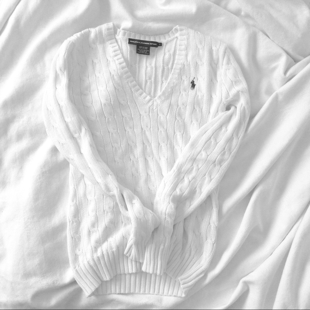 Ralph Lauren White Sweater